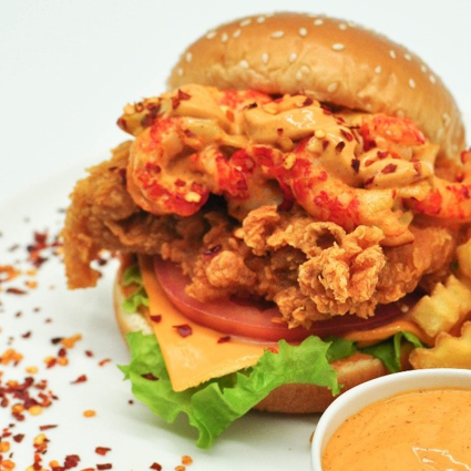 Spicy Crayfish Hamburger