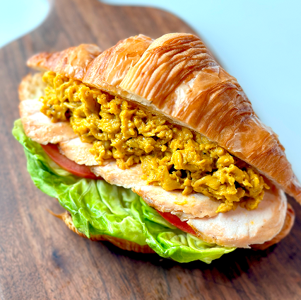 Roast Chicken and Black Truffle Scrambled Egg Croissant