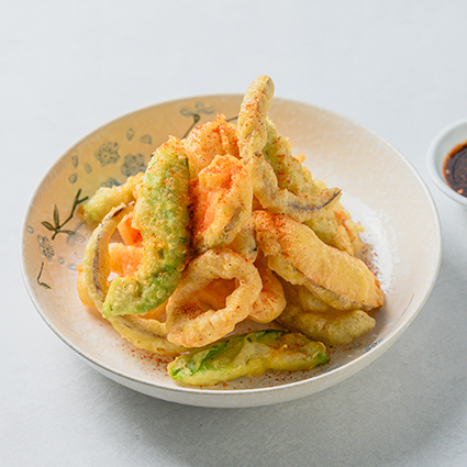Légumes tempuras épicés