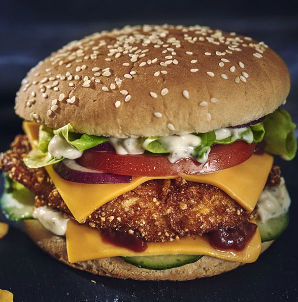 hamburguesa de pollo