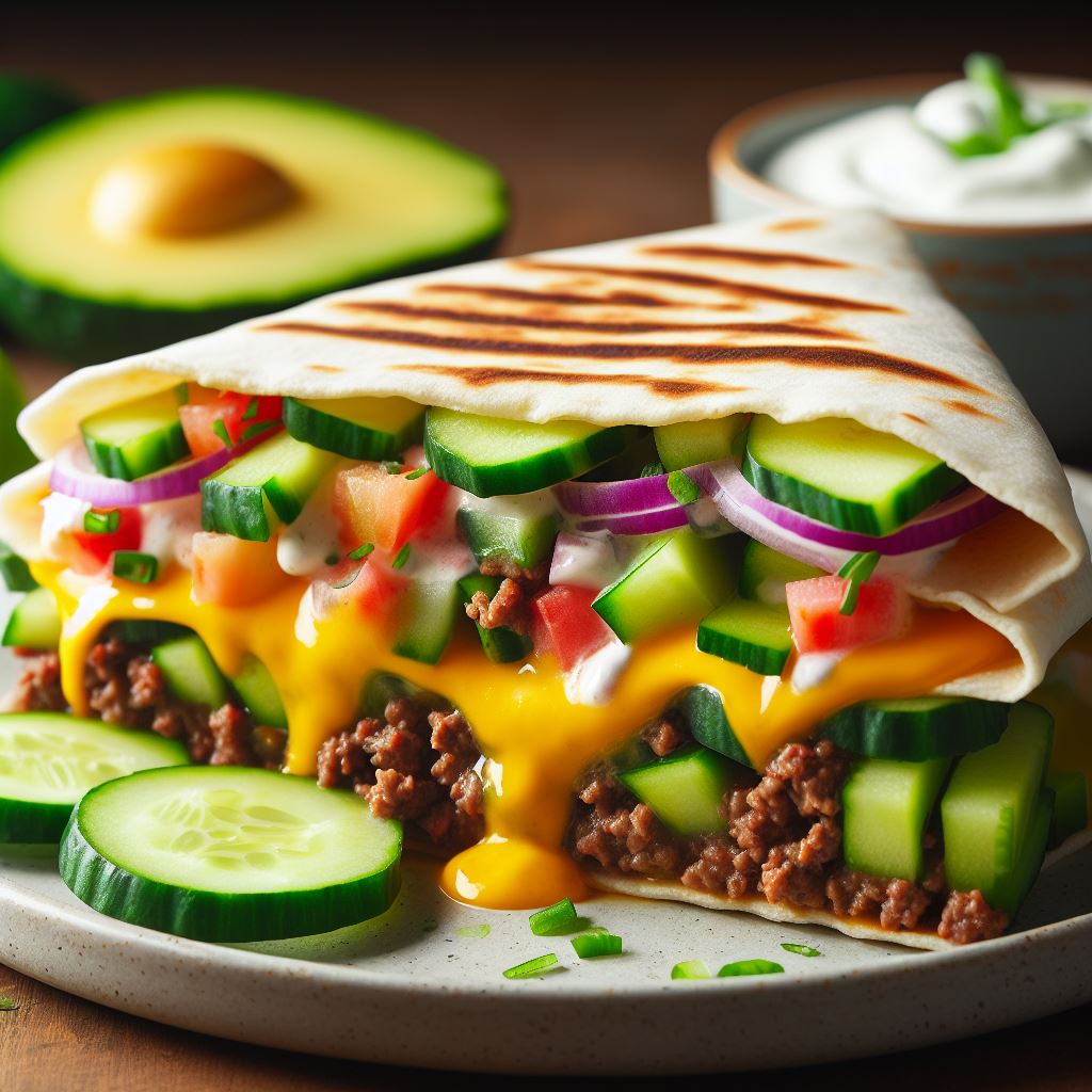 QUESADILHA COM CHEDDAR