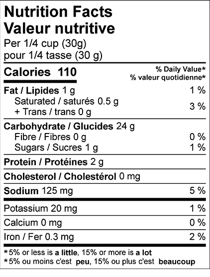 Nutrition Label