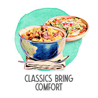 CLASSICS BRING COMFORT