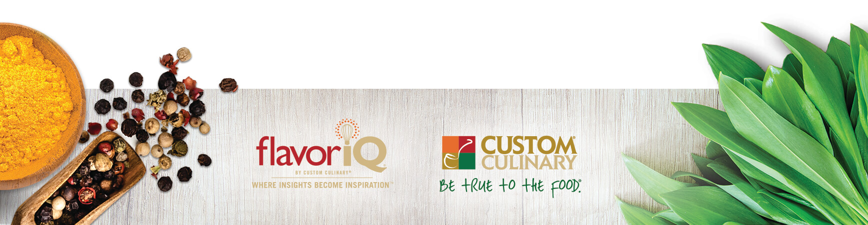 Footer Image with FlavorIQ and Custom Culinary Logos