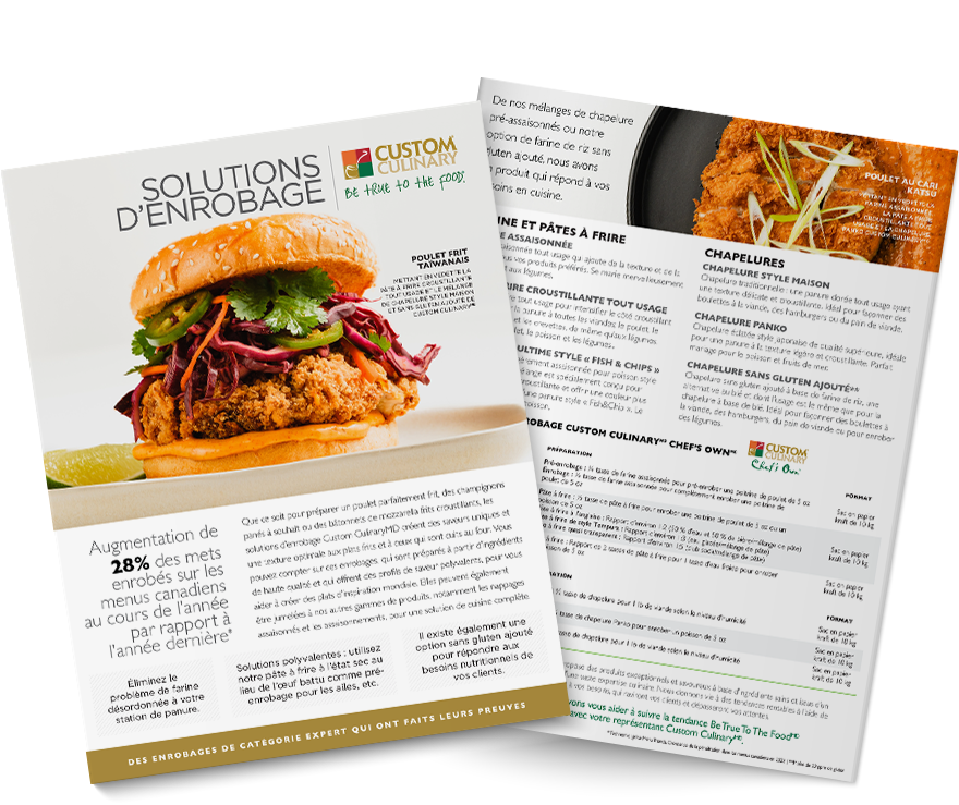 Custom Culinary Canada Coating Solutions Brochure French