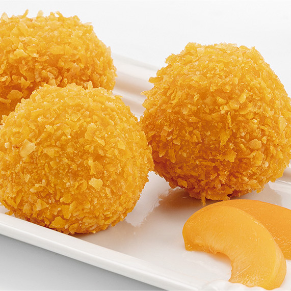 Crunchy Cornflake Apricot/Quark Dumpling