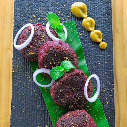 Mexican Beetroot Tikkis, Custom Culinary® Mexican Chipotle