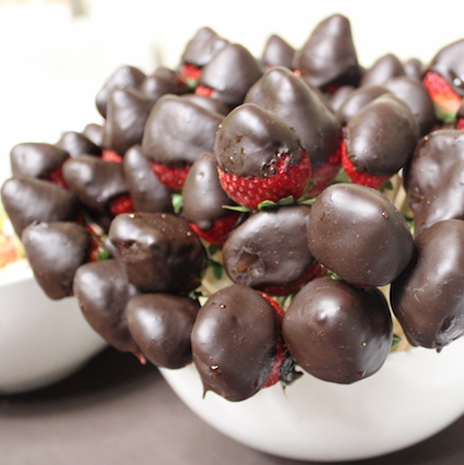 Kimchi Spiced Chocolate Dipped Strawberries