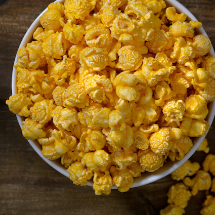 Cheddar Cheese Popcorns, Custom Culinary® Hot ketchup seasoning