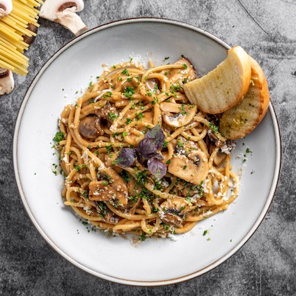 Spaghetti with Wild Mushroom Ragout