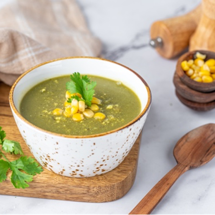 Asian Sweet Corn & Coriander Soup