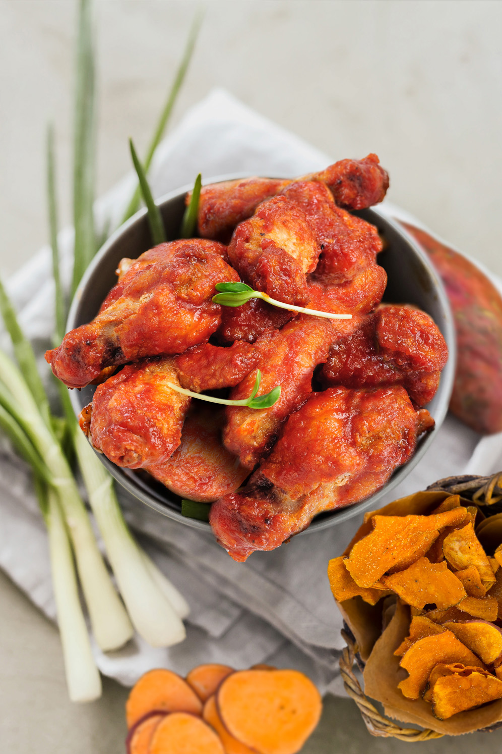 Alitas BBQ Sriracha