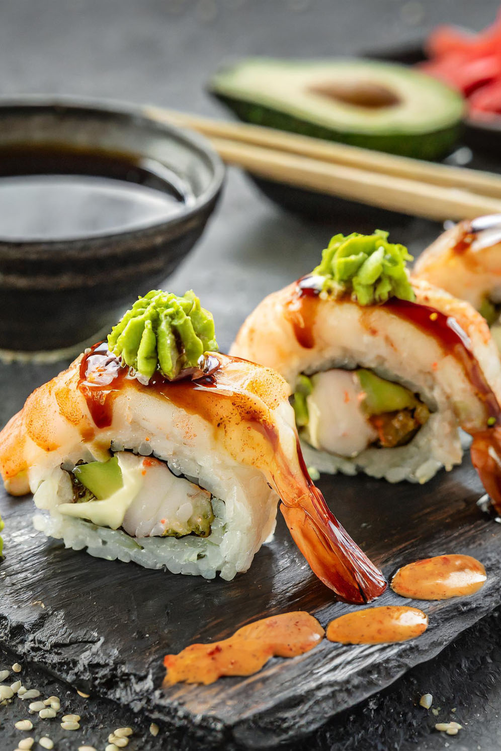Spicy Shrimp Sushi