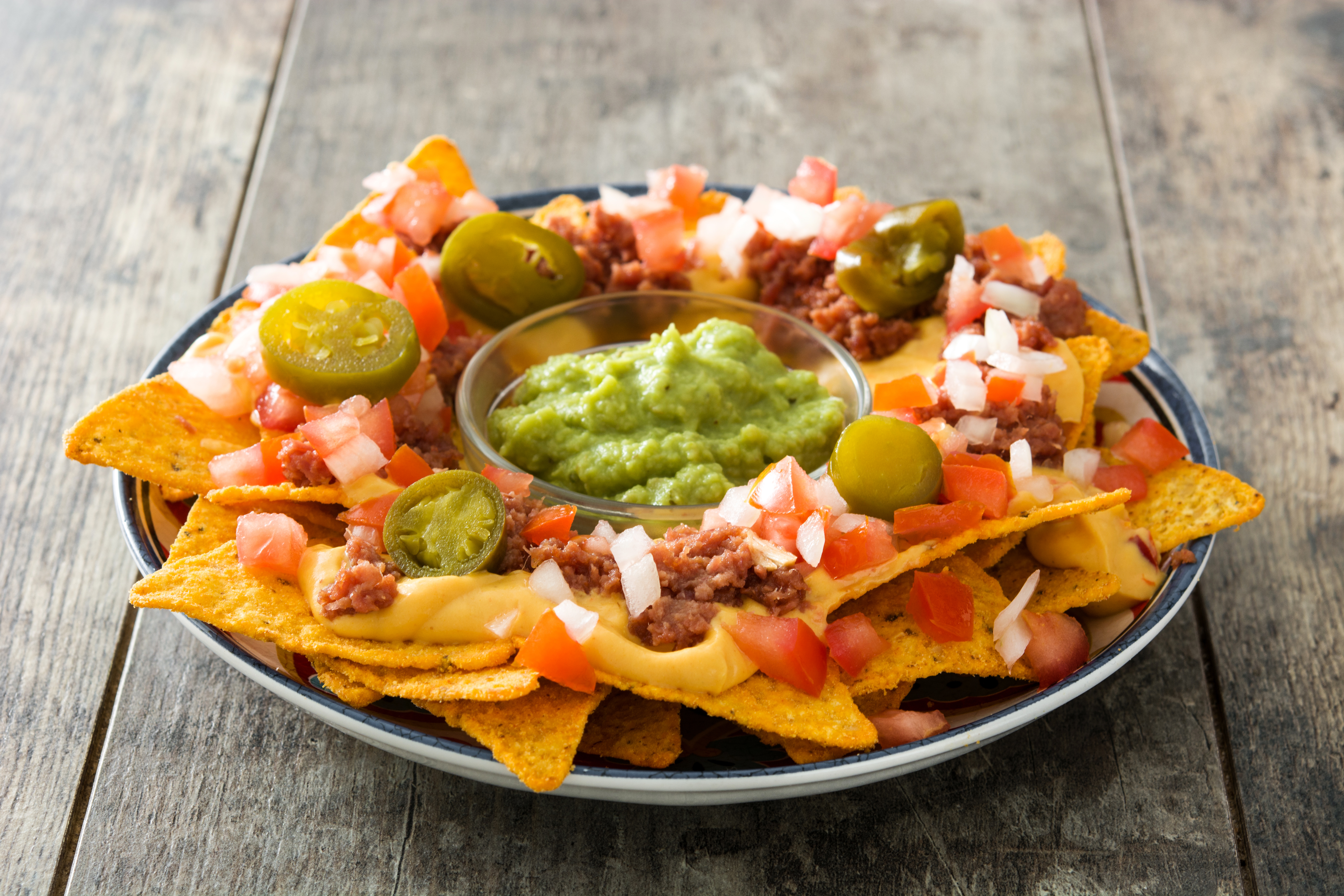 Nachos vegetarianos con twist